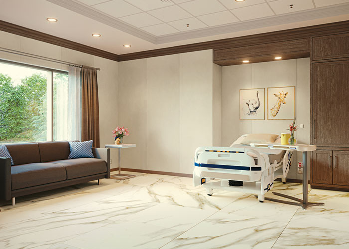 healthcare surface solutions for foyers, patient rooms and facilities