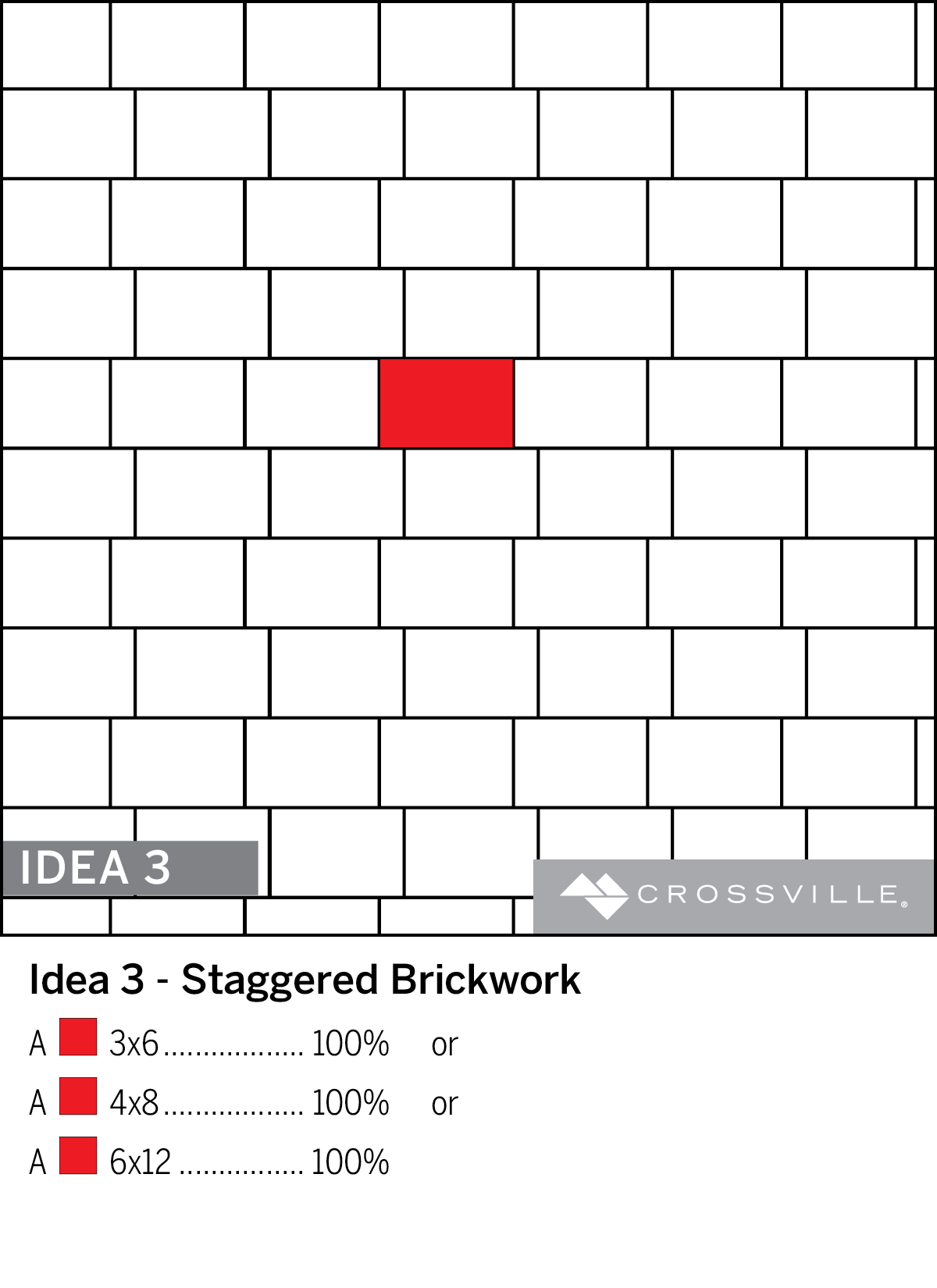 Staggered Brickwork Pattern